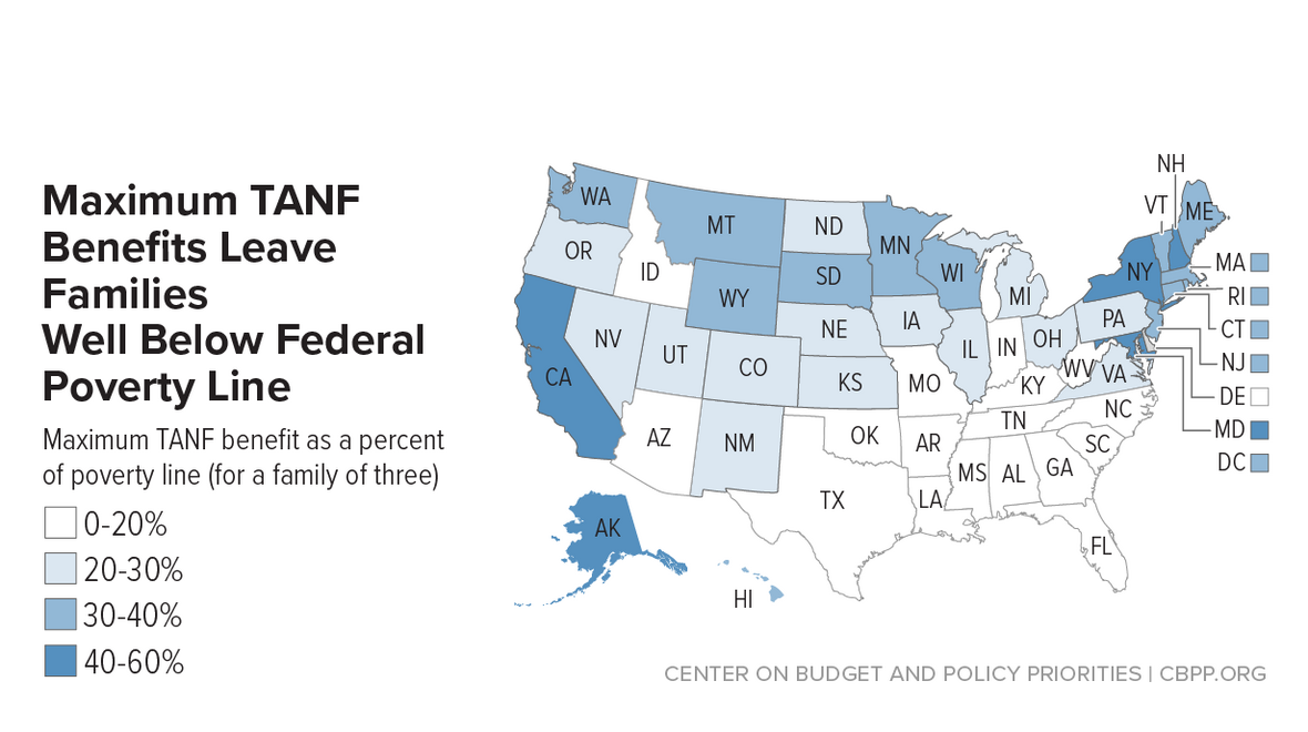 TANF in the States Center on Budget and Policy Priorities